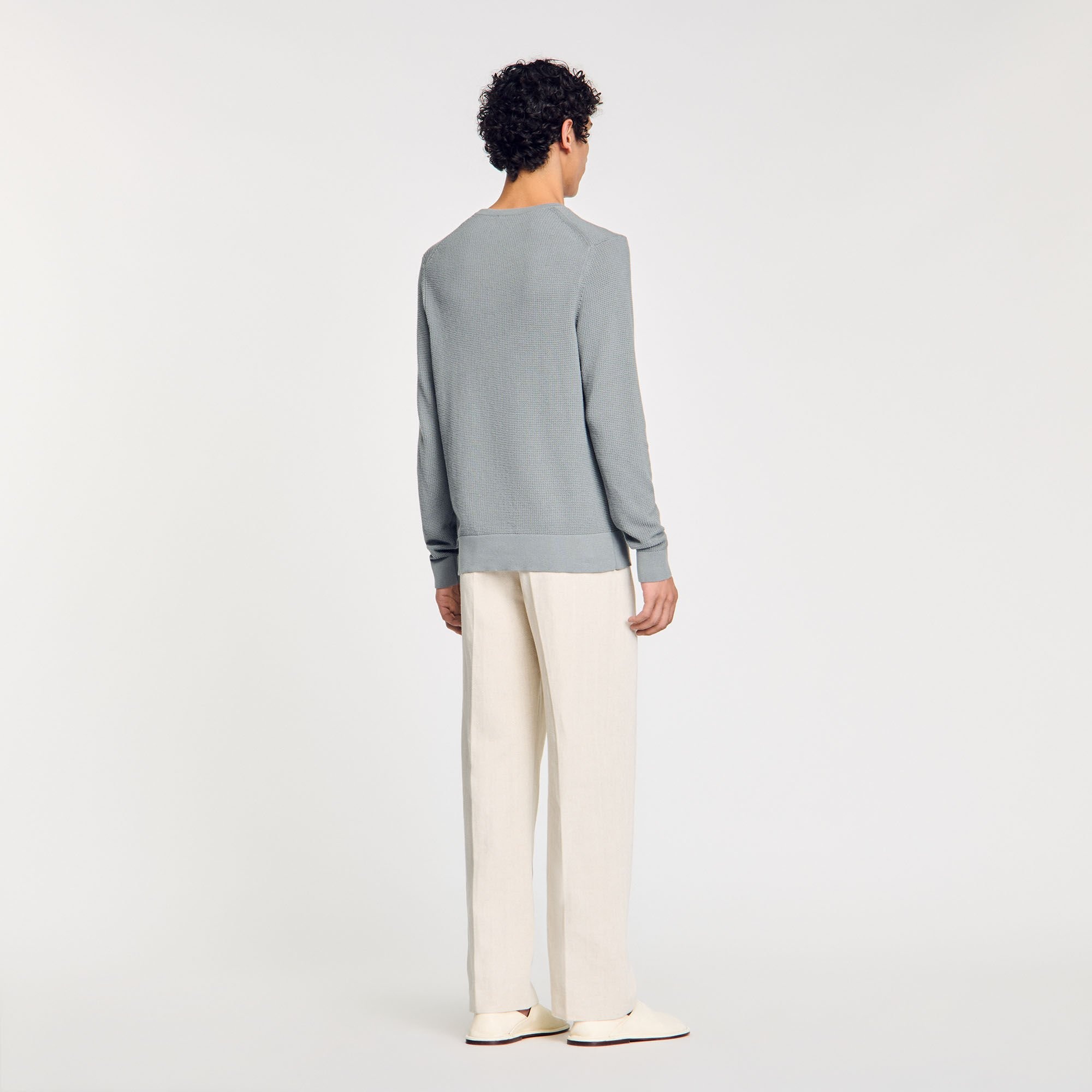 TEXTURED KNIT SWEATER - 5