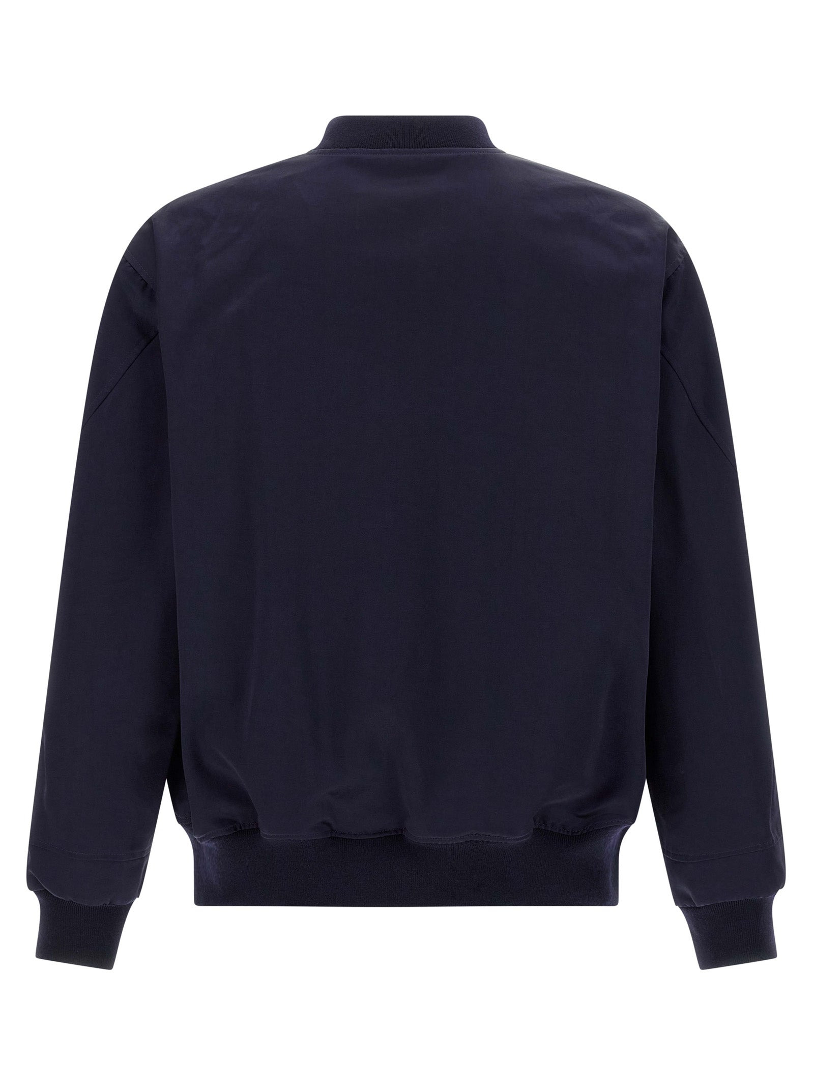 Logo Bomber Jacket Puffer Jackets Blue - 2