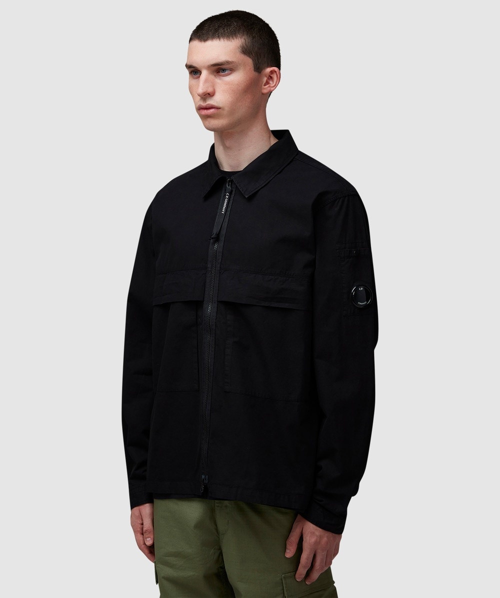 Gabardine utility overshirt - 2