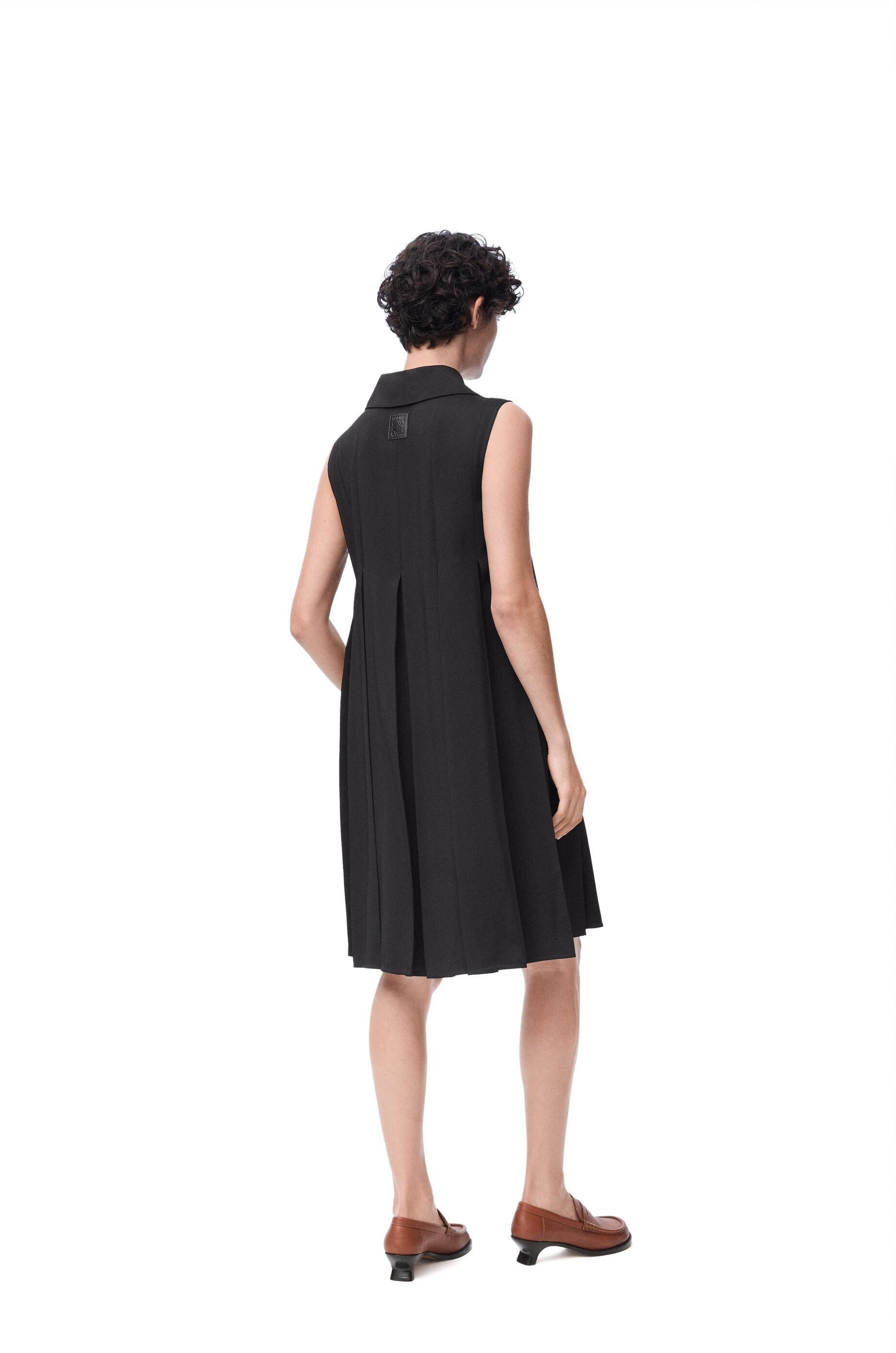 Trapeze dress in stretch viscose - 3