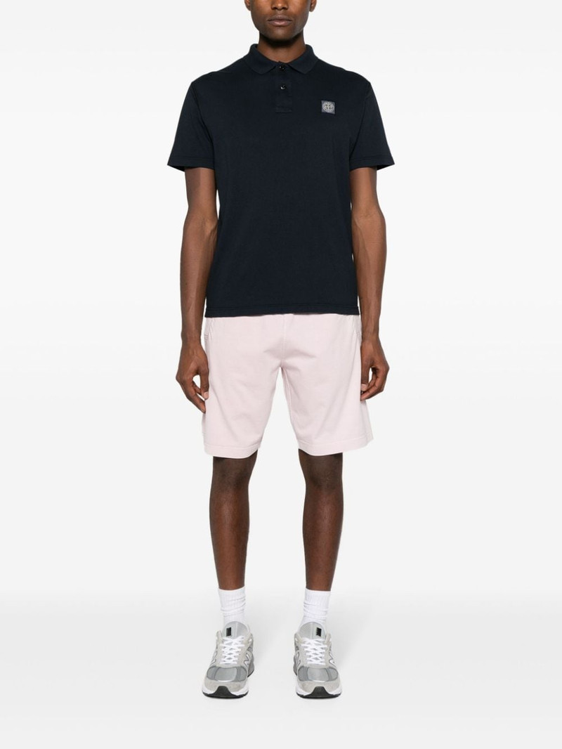 Stone Island mid-rise cotton track shorts outlook