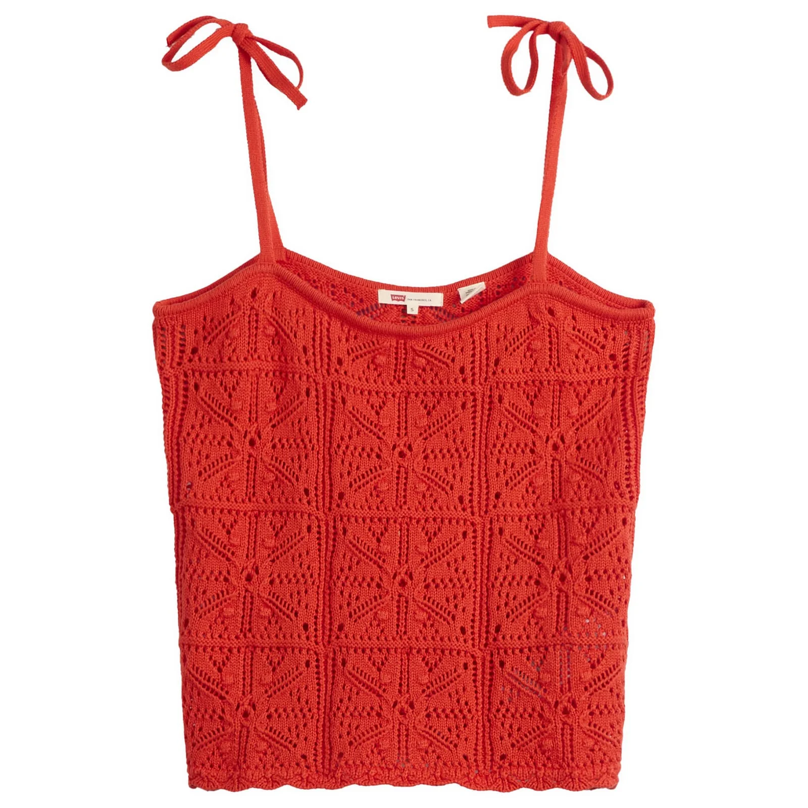 Levi's Abbey Tie Shoulder Crochet Tank - 1