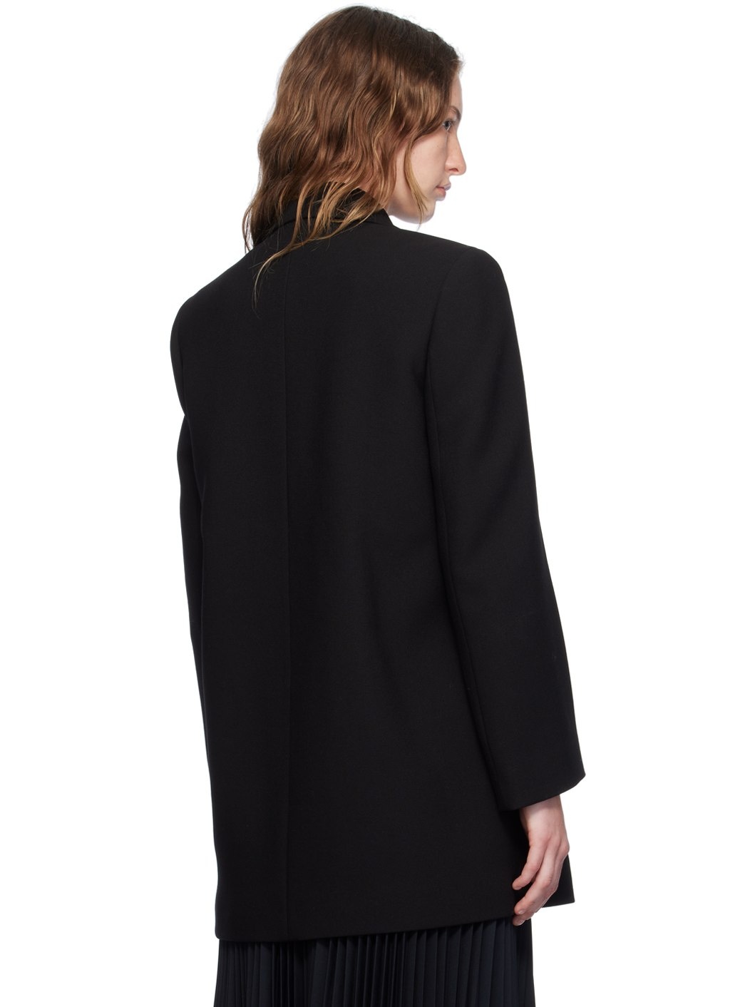 Black Double-Breasted Jacket - 3