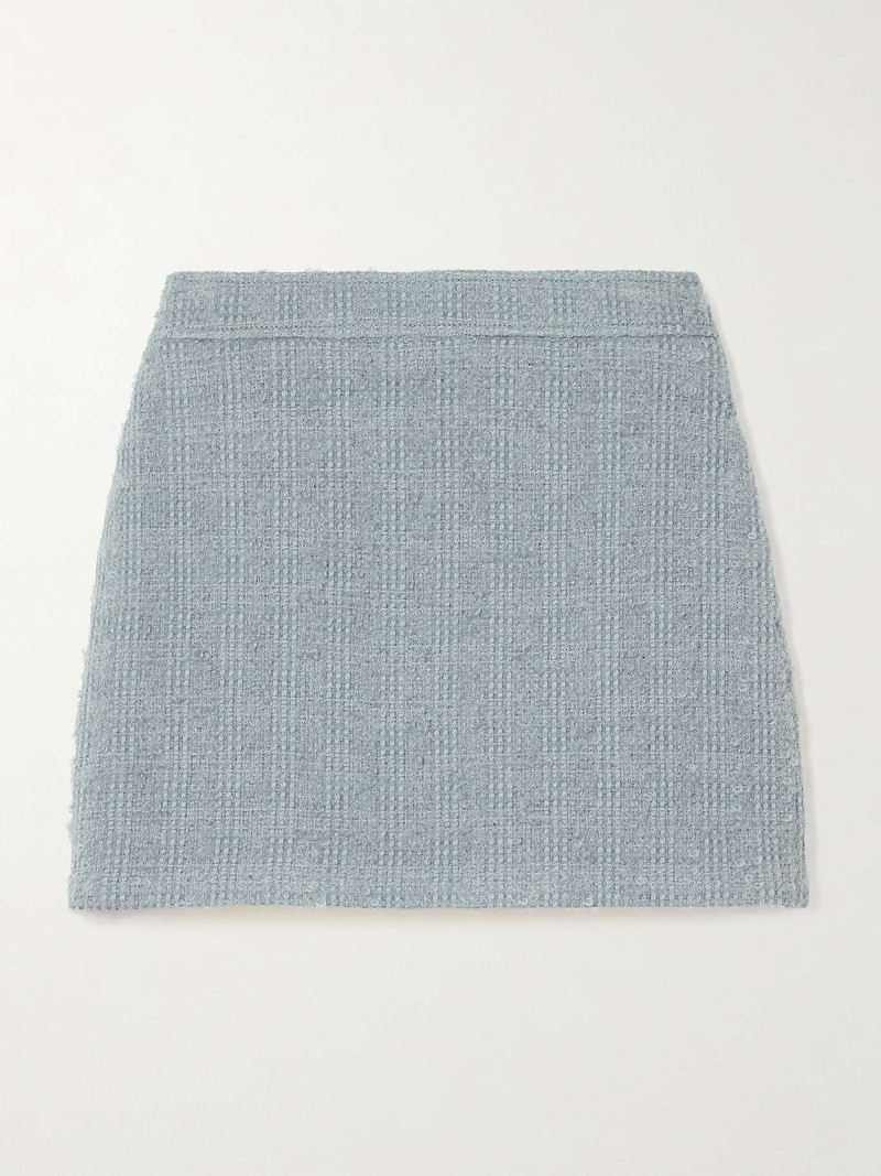 Wool-blend tweed mini skirt - 1