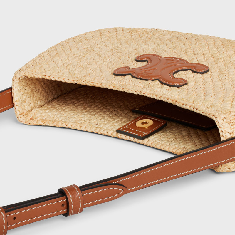 MEDIUM TILLY BAG IN RAFFIA AND CALFSKIN 4