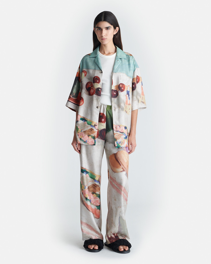 Nanushka Printed Silk Twill Shirt outlook