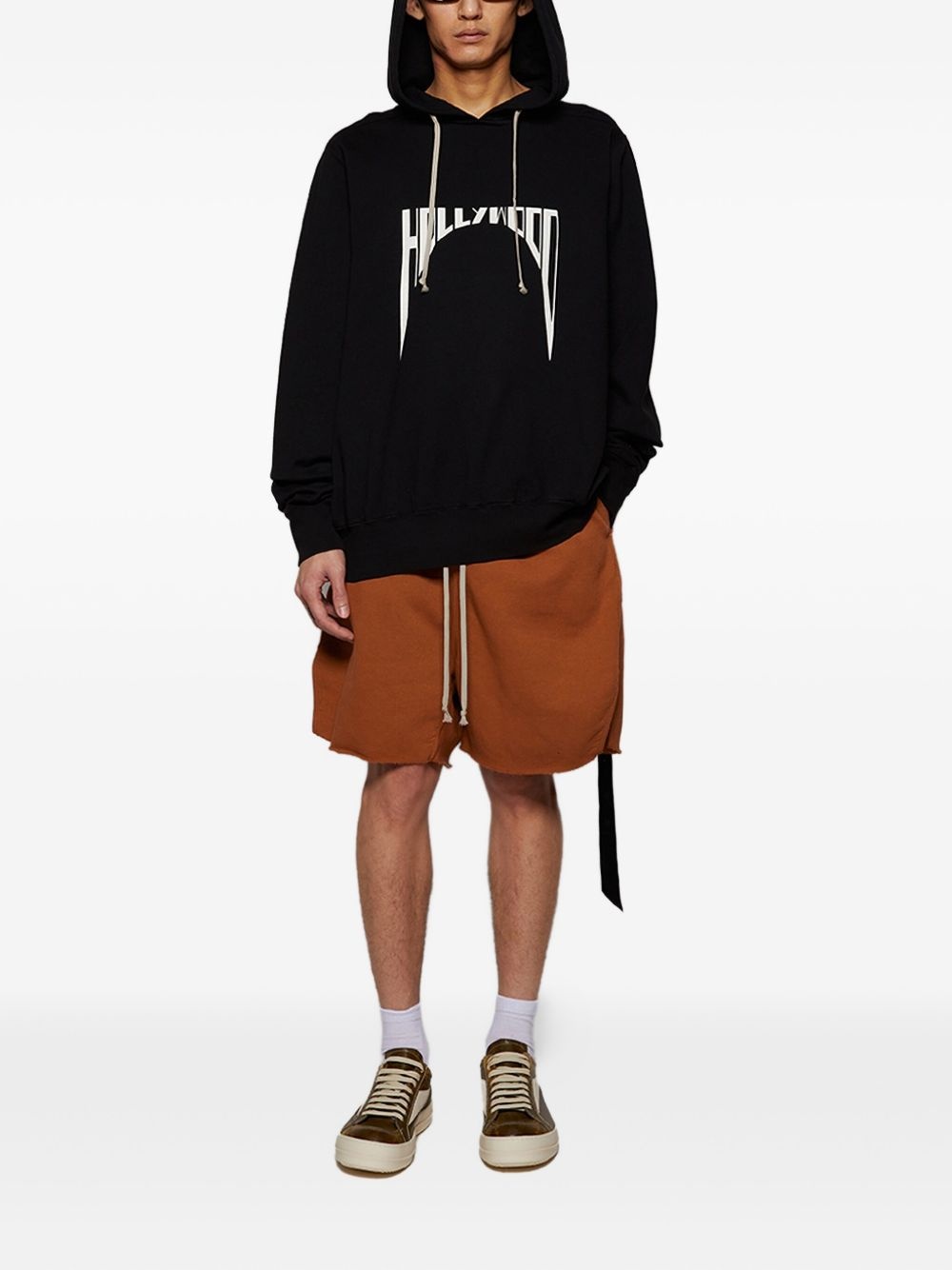drawstring-waist shorts - 2