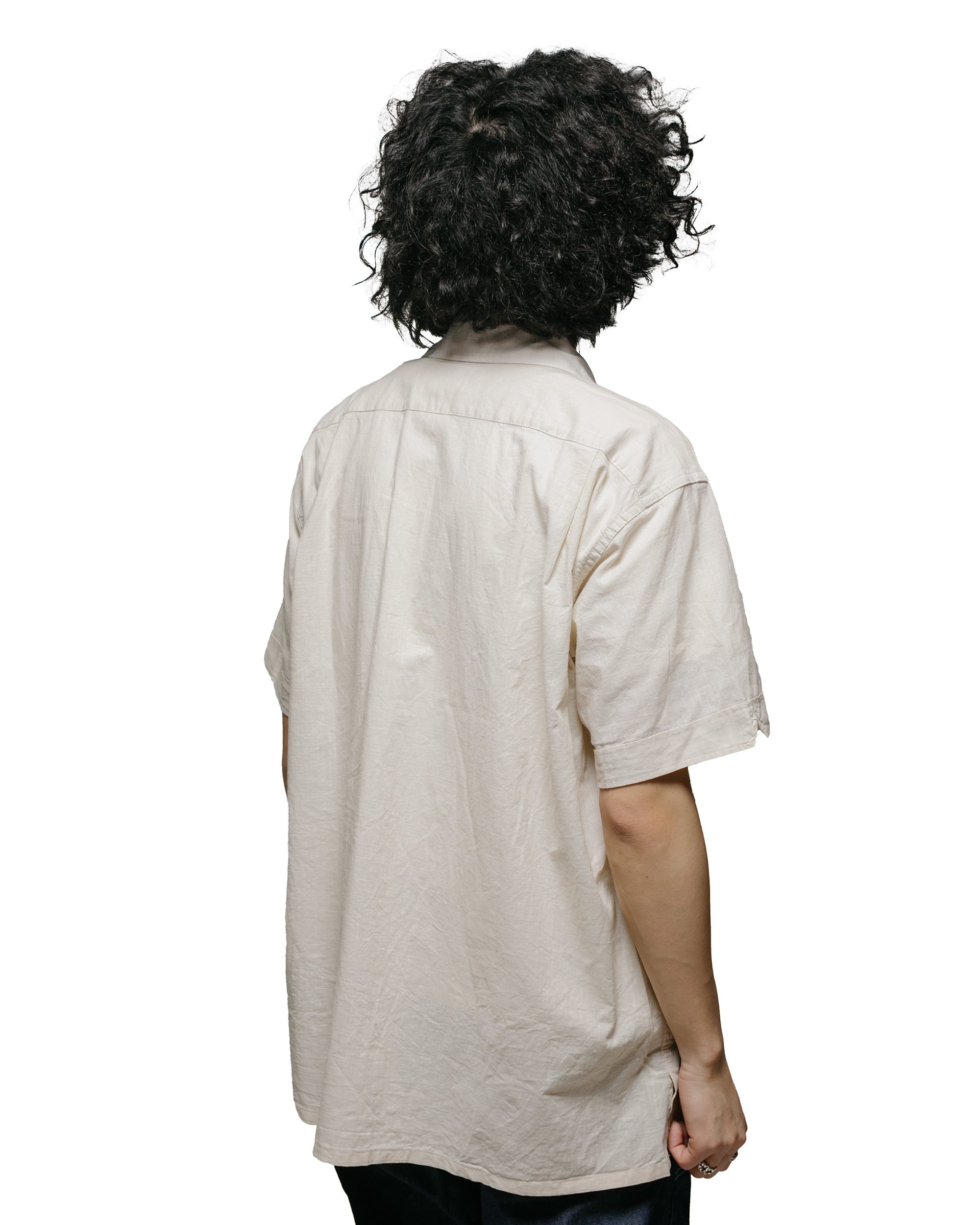 Camp Shirt Beige Cotton Handkerchief - 3