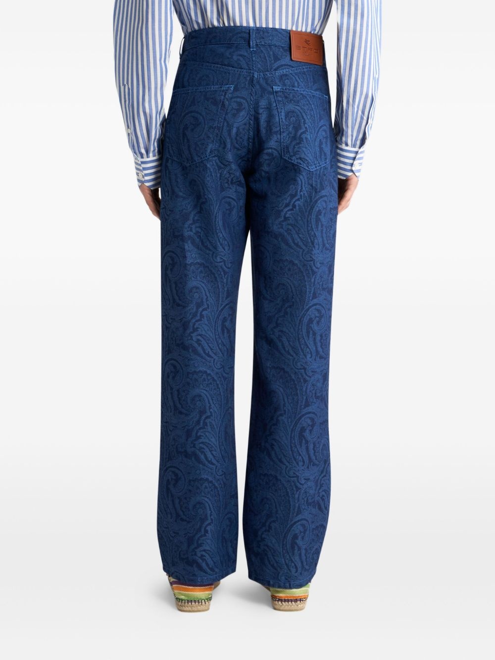 paisley-print jeans - 4