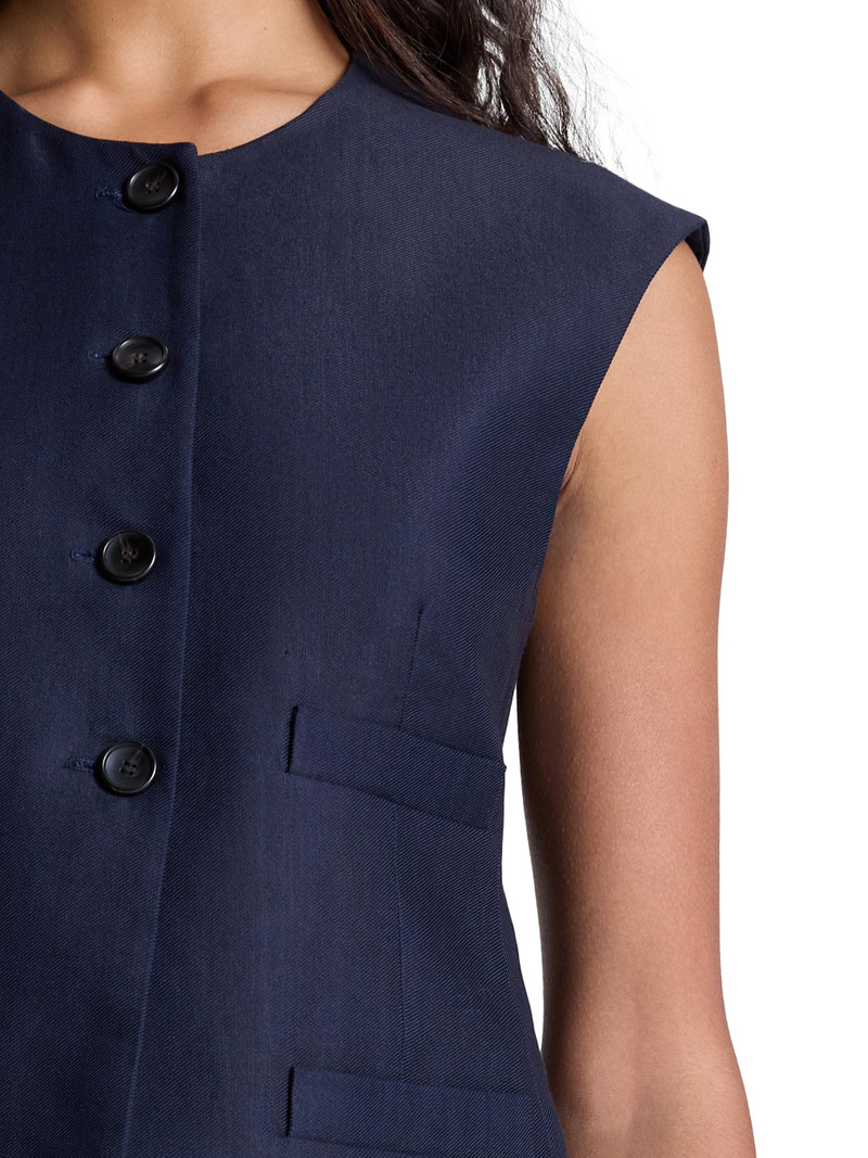 Women's Georgie Boxy Vest - Evening Blue 9