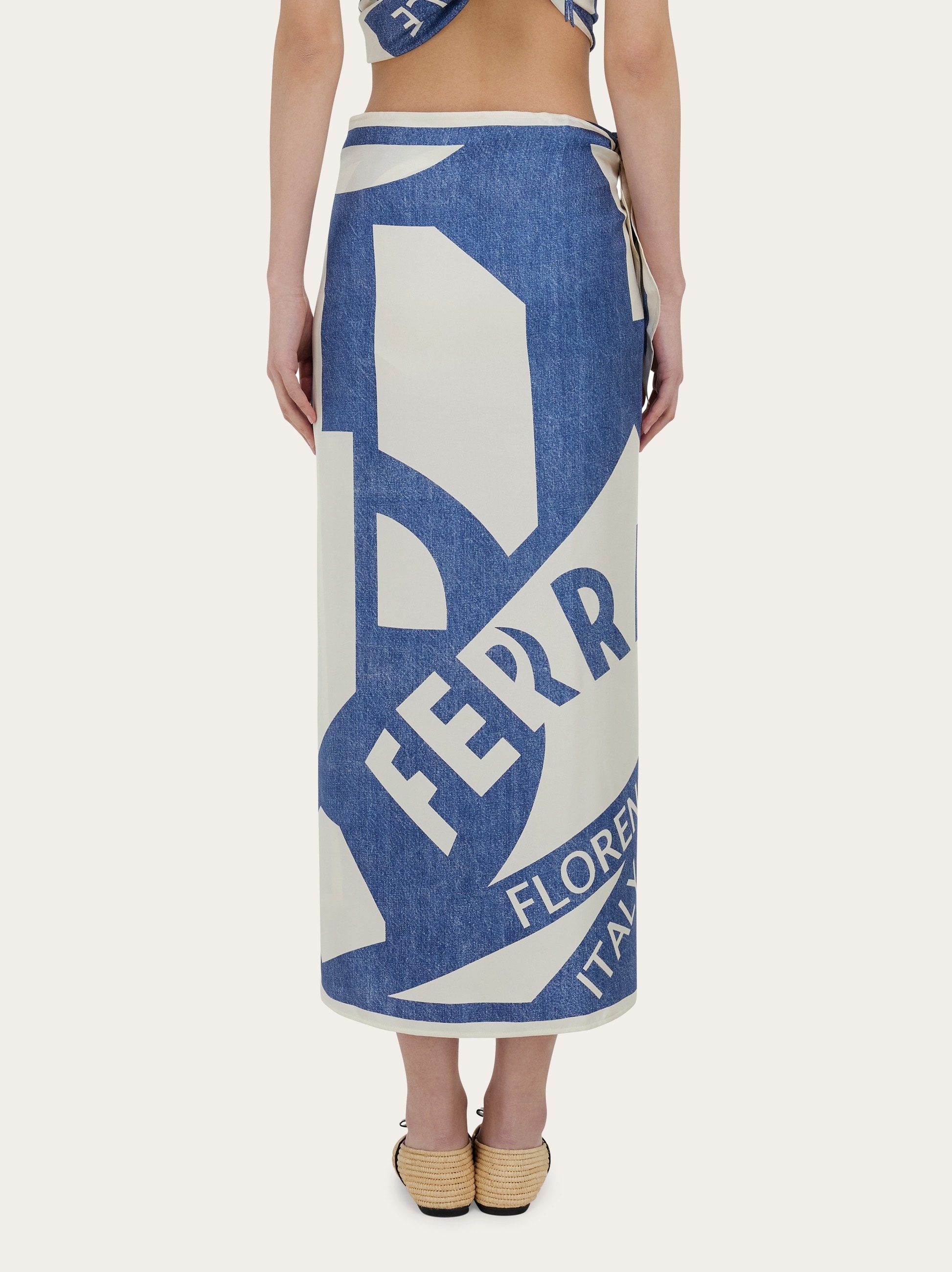 Venna logo sarong skirt - 4