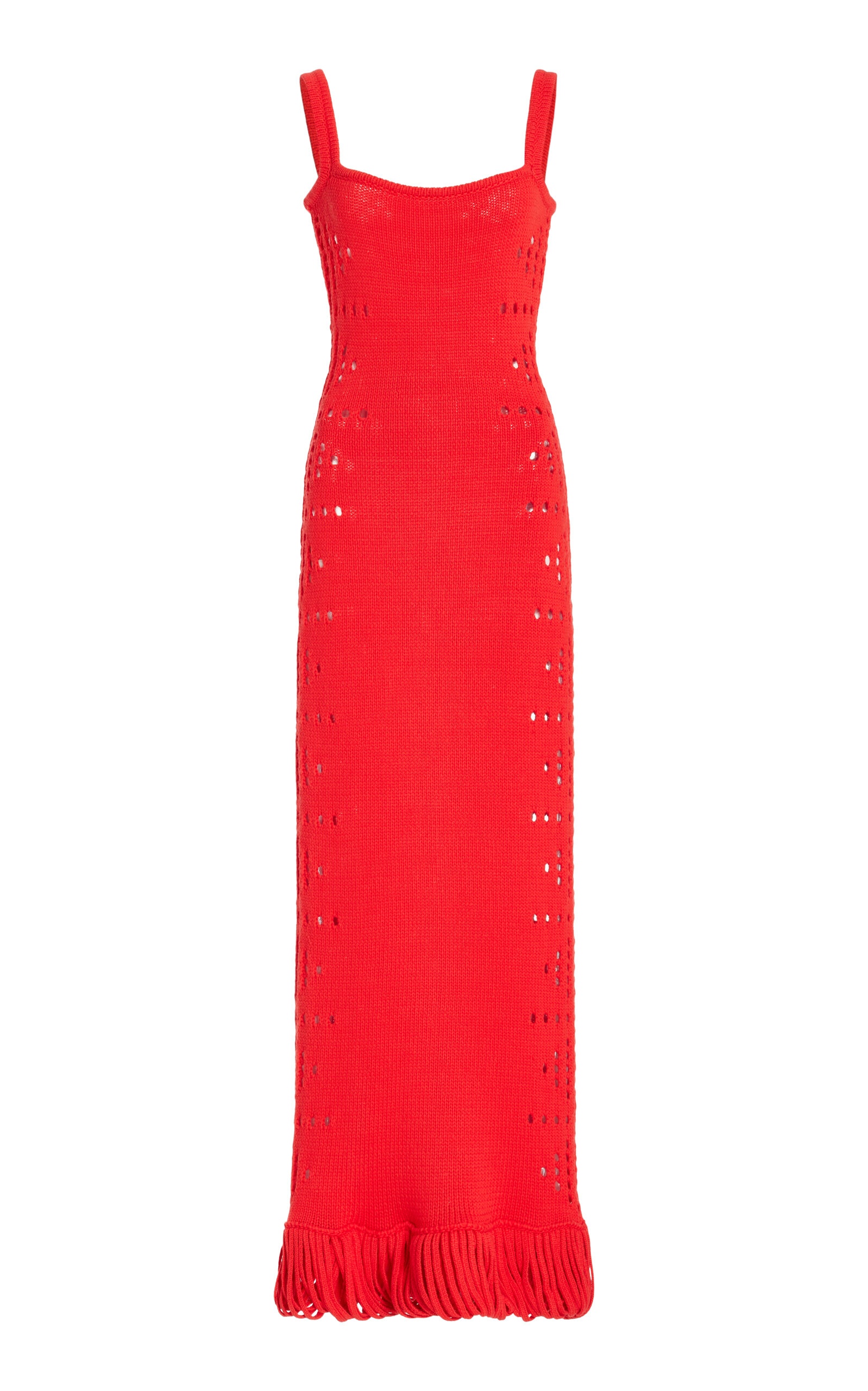 Moore Cotton Tank Midi Dress red - 1