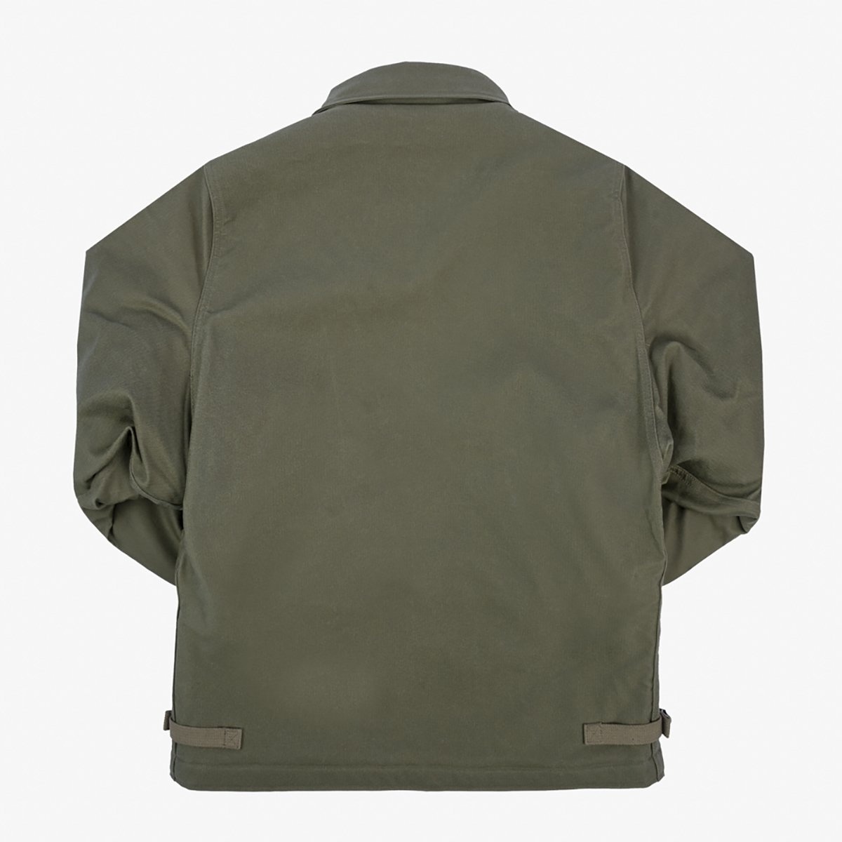 IHM-45-GRN Oiled Whipcord A2 Deck Jacket - Army Green - 6