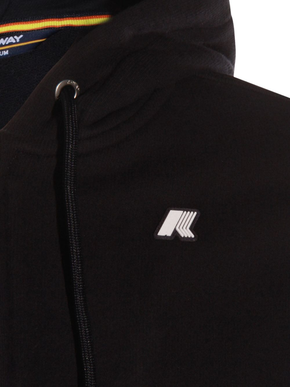 logo-patch zip-fastening hoodie - 4