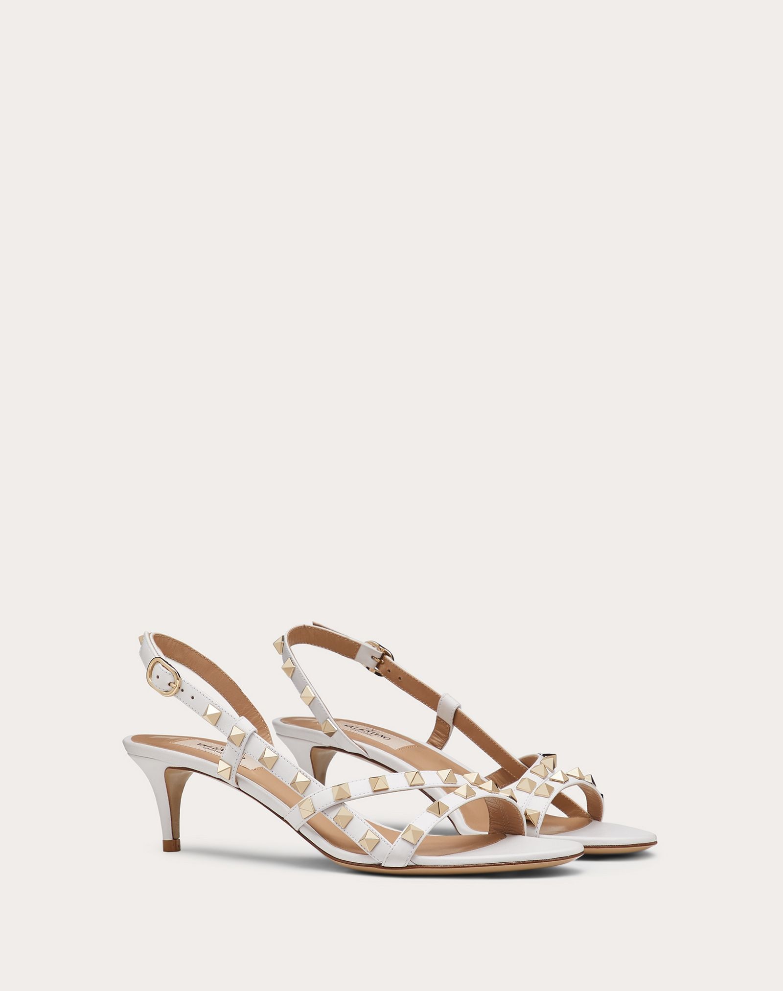 Rockstud Calfskin Sandal 50 mm - 2