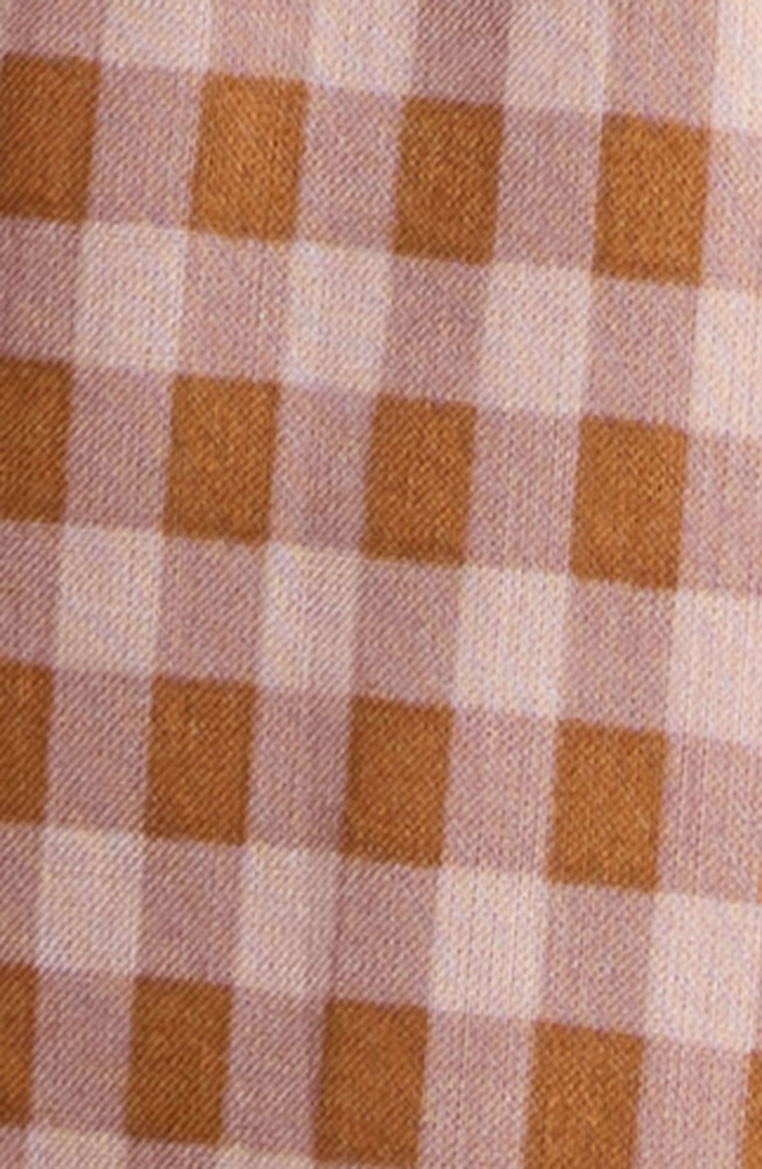 Reformation Rhett Cotton Blend Gingham in Audrie Check at Nordstrom - 6
