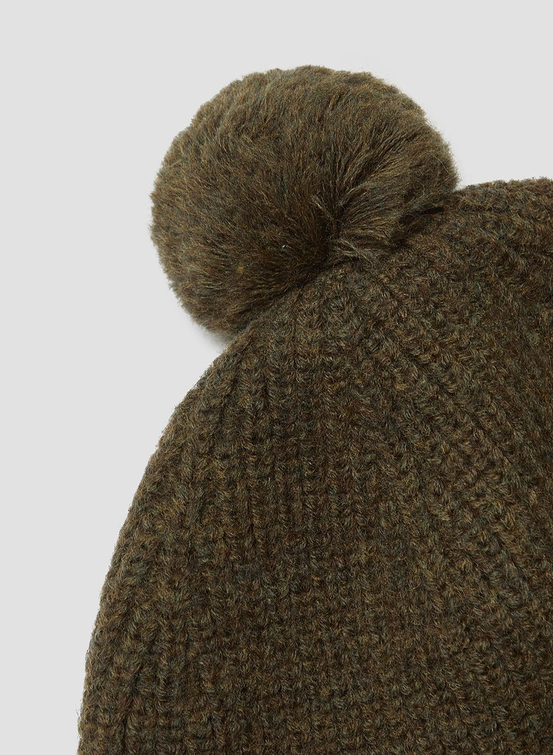 Nigel Cabourn Mountaineer Knit Cap in Green outlook