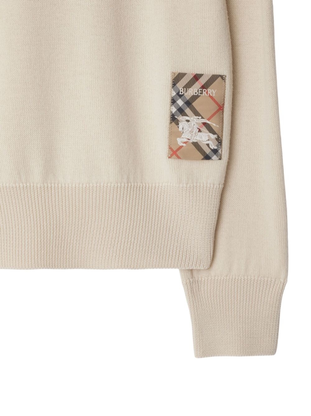 checked wool jumper - 5