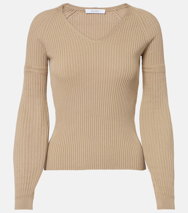Gioiosa ribbed-knit cotton sweater - 1