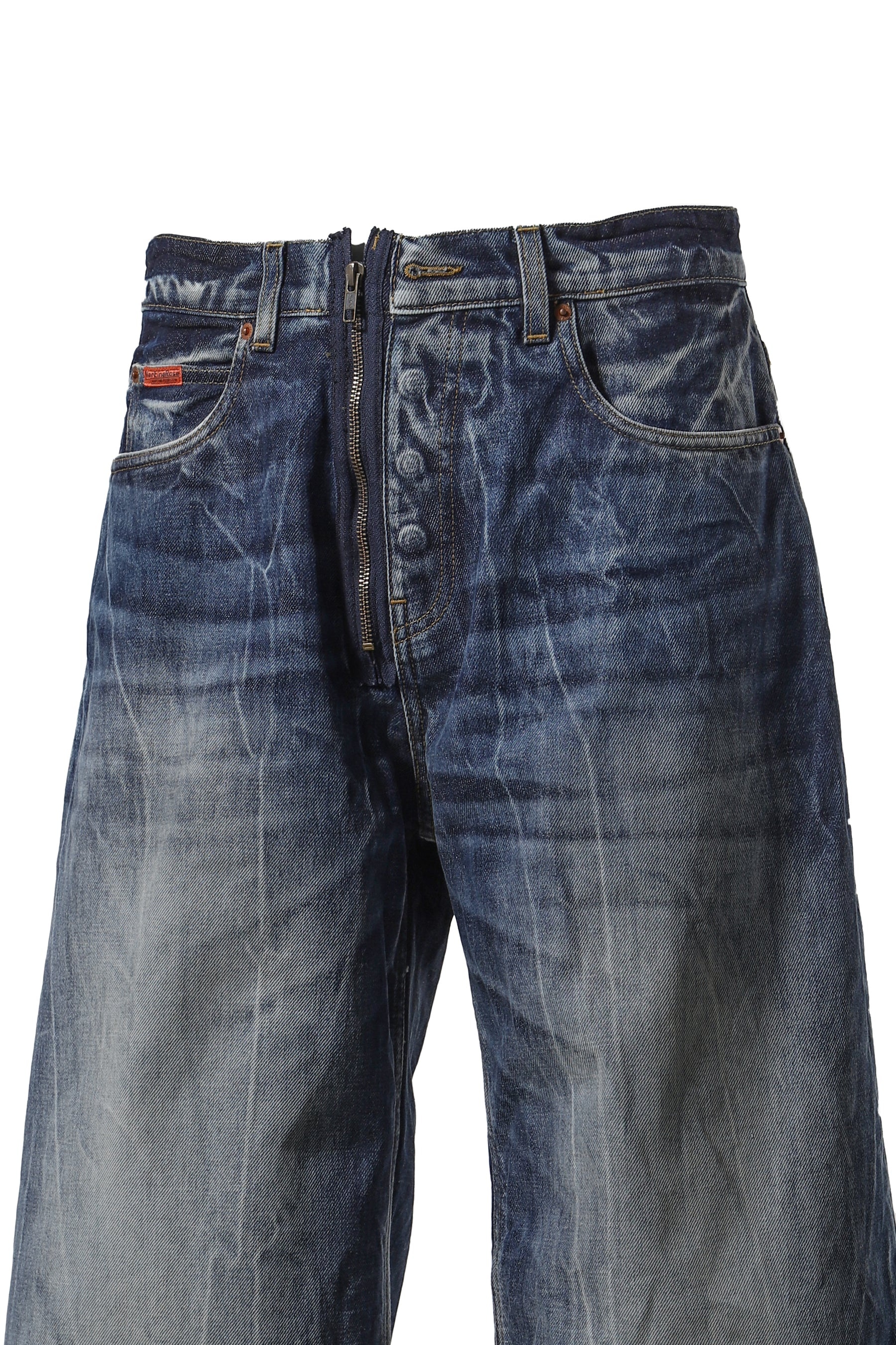ZIP JEAN SHORT / BLU ACID BLU - 4