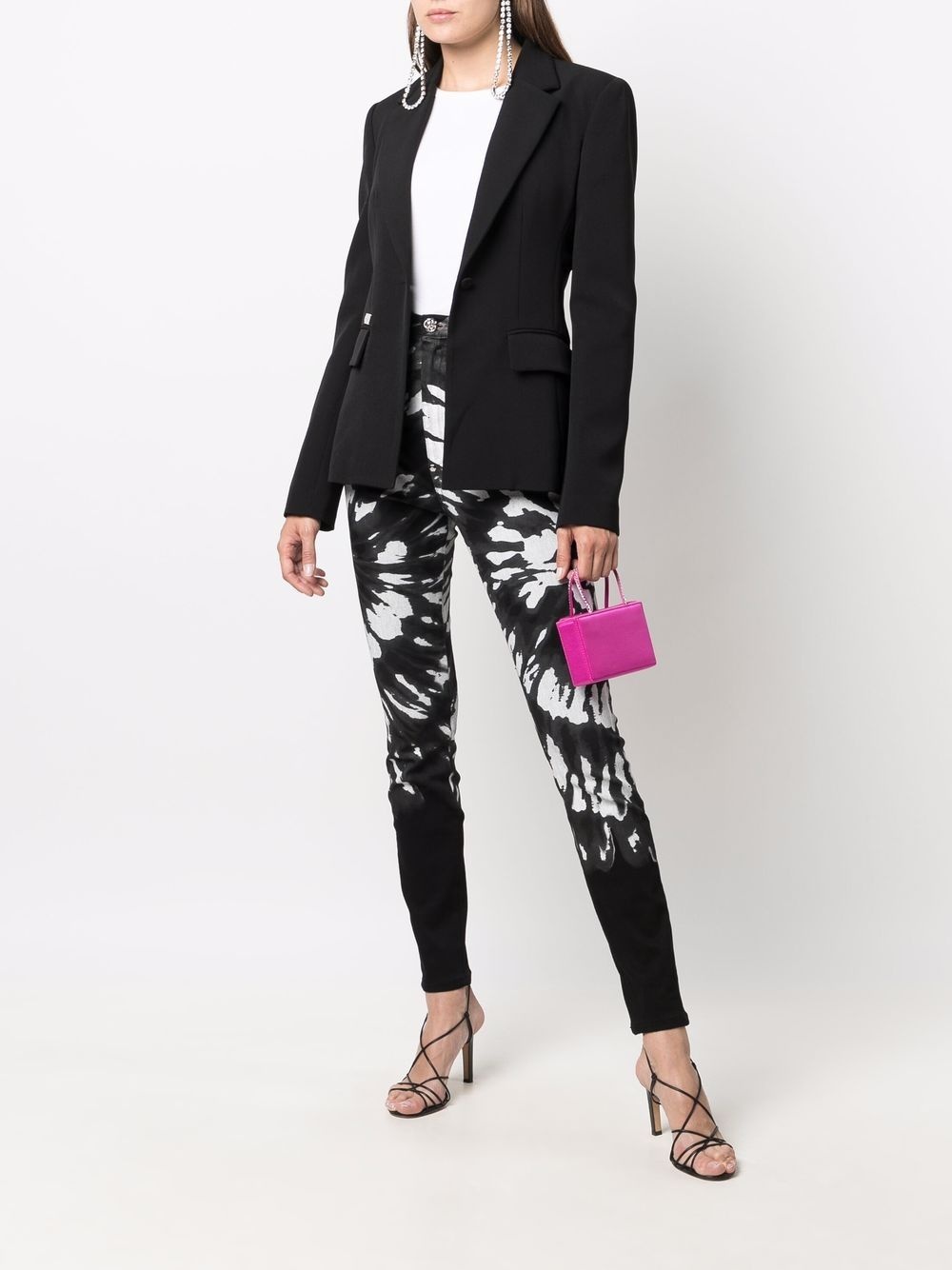 tie-dye slim-fit trousers - 2