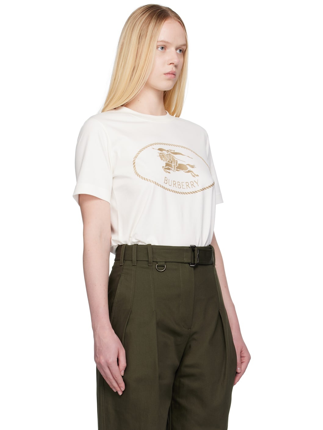 Off-White Knight Stamp Cotton T-shirt - 2