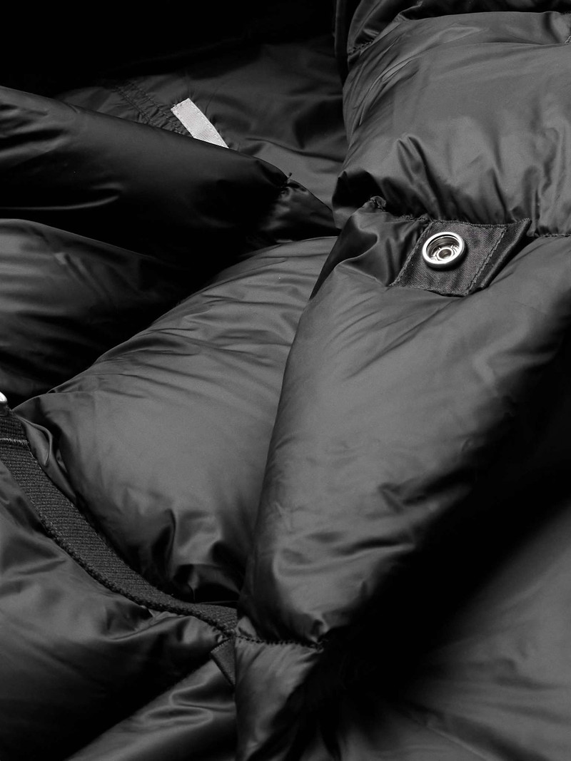 Oversized Quilted Nylon Hooded Down Jacket 5