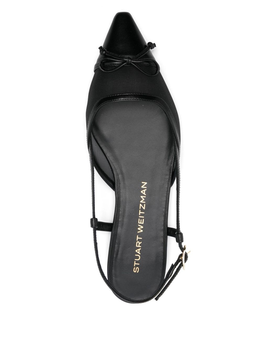 mesh-panel ballet flats - 4