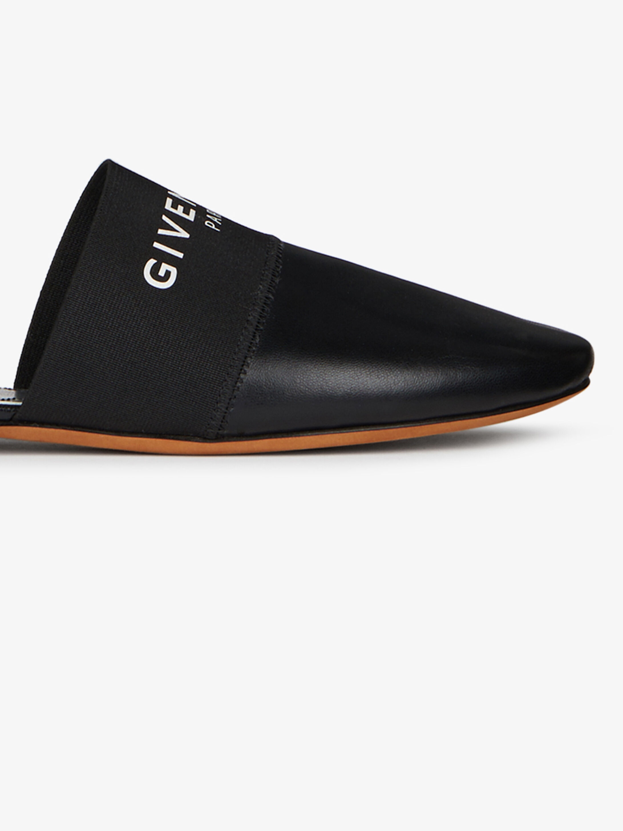 GIVENCHY PARIS flat mules in leather - 6