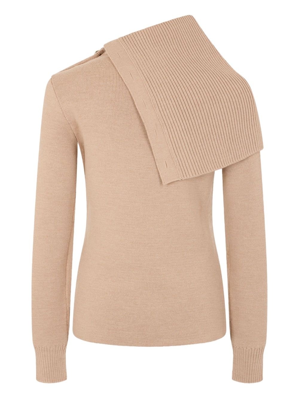 asymmetric ribbed sweater - 6