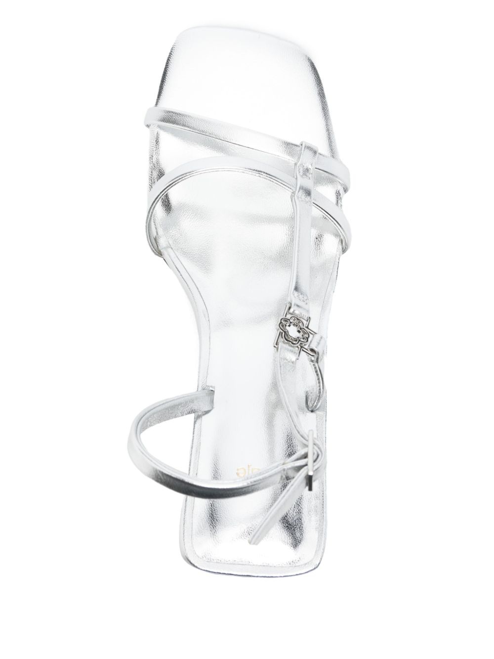 80mm metallic strappy sandals - 4