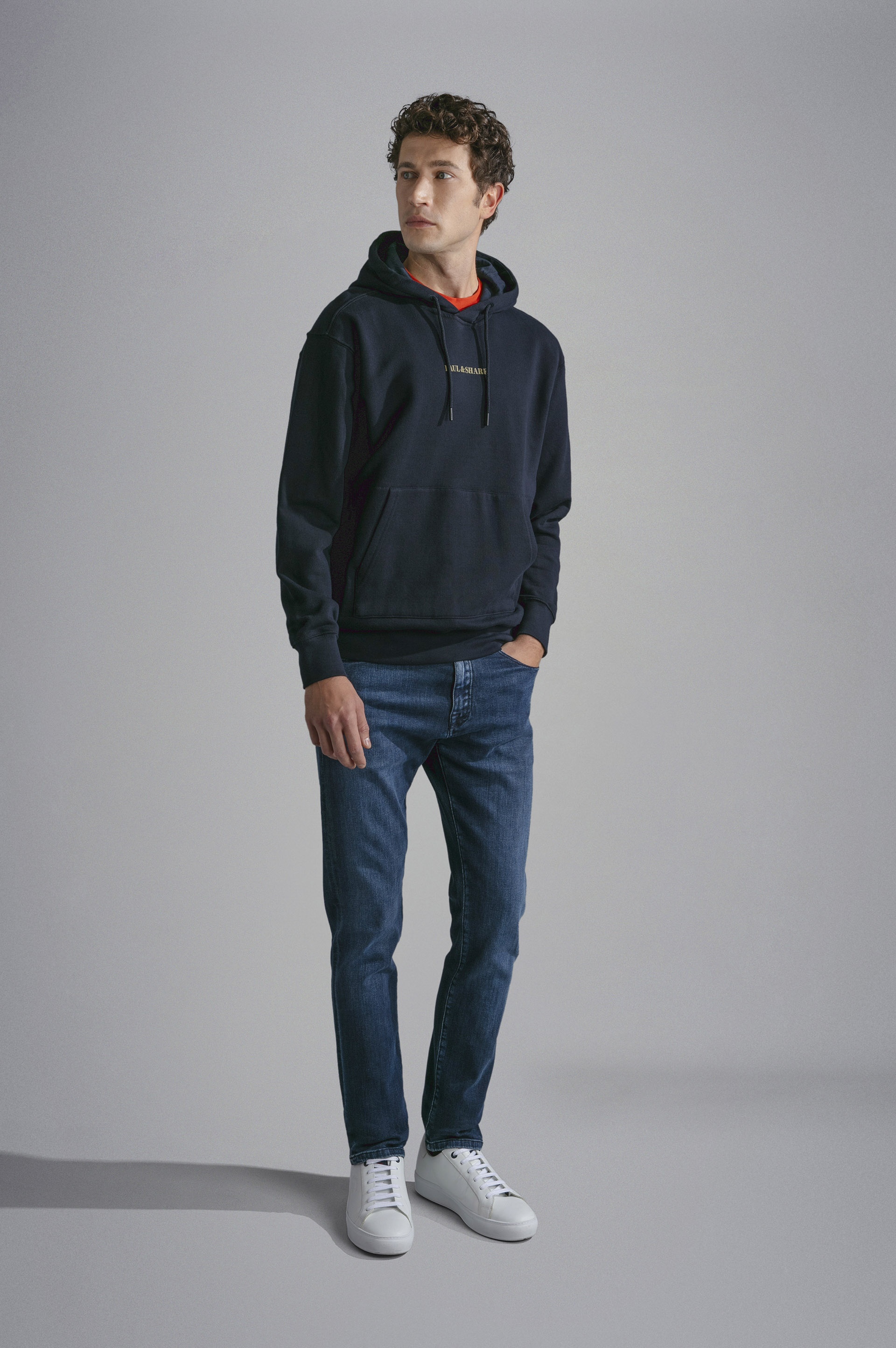 COTTON HOODIE WITH REFLEX PRINT - 2