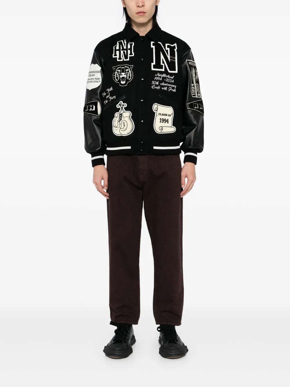 BADGE BOMBER JACKET - 2