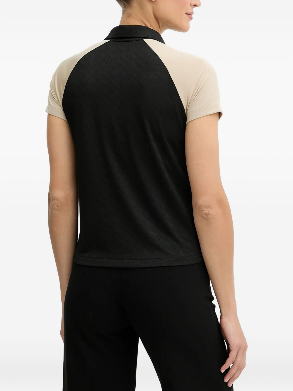 colour-block short-sleeved shirt - 3