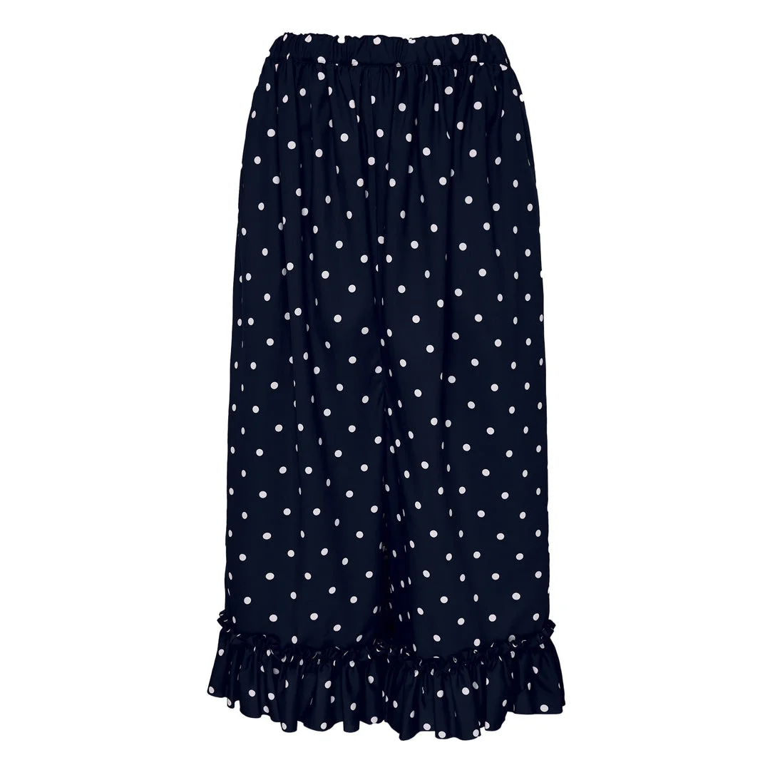 Polka Dot Wide-Leg Pants - 1