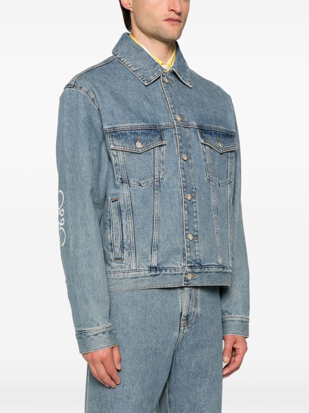 Anagram denim jacket - 3