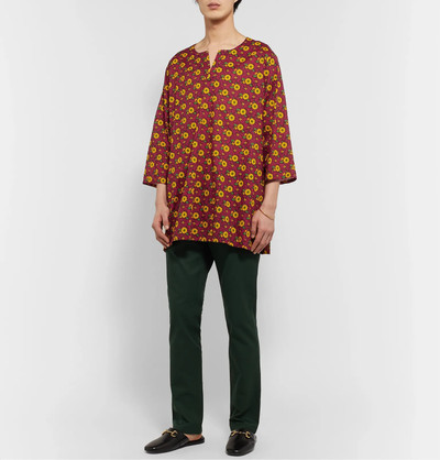 GUCCI Floral-Print Cotton-Muslin Tunic outlook