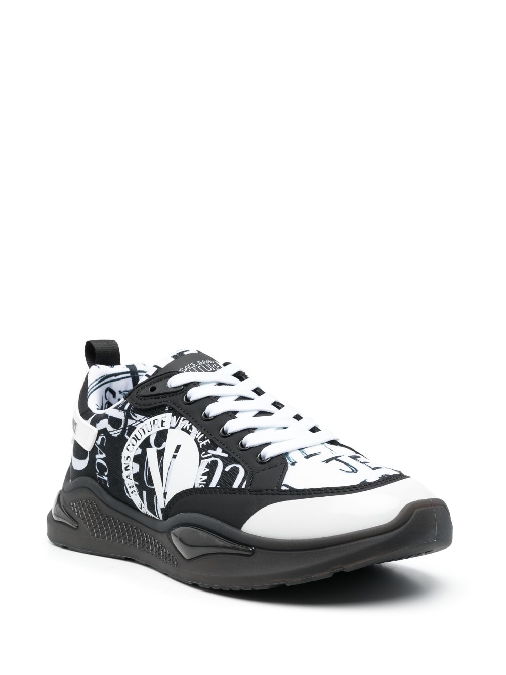 logo-print low-top sneakers - 2