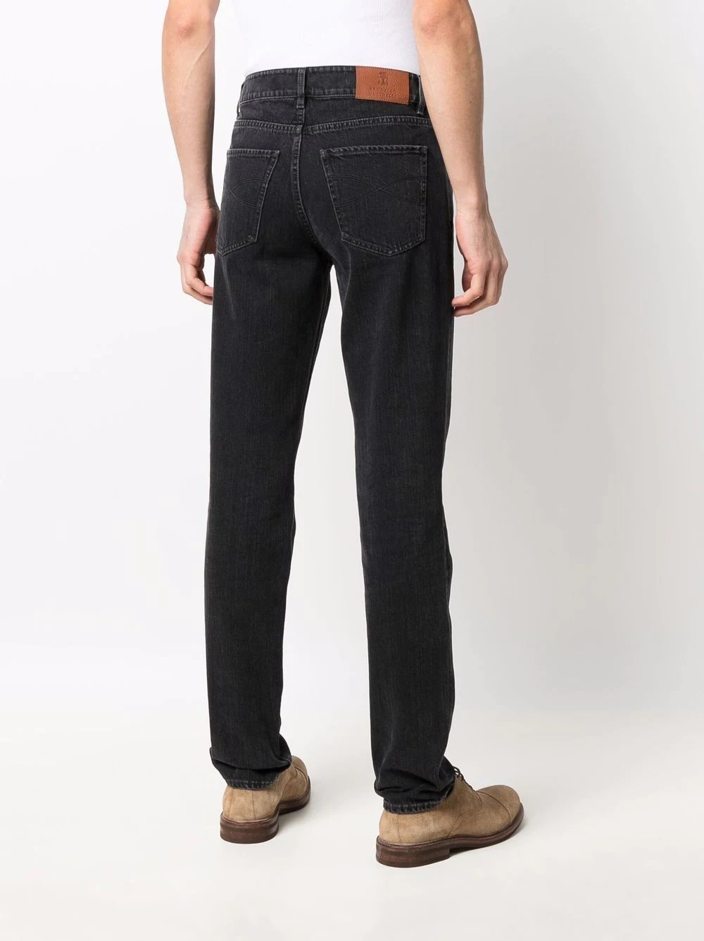 straight-leg cotton jeans - 4