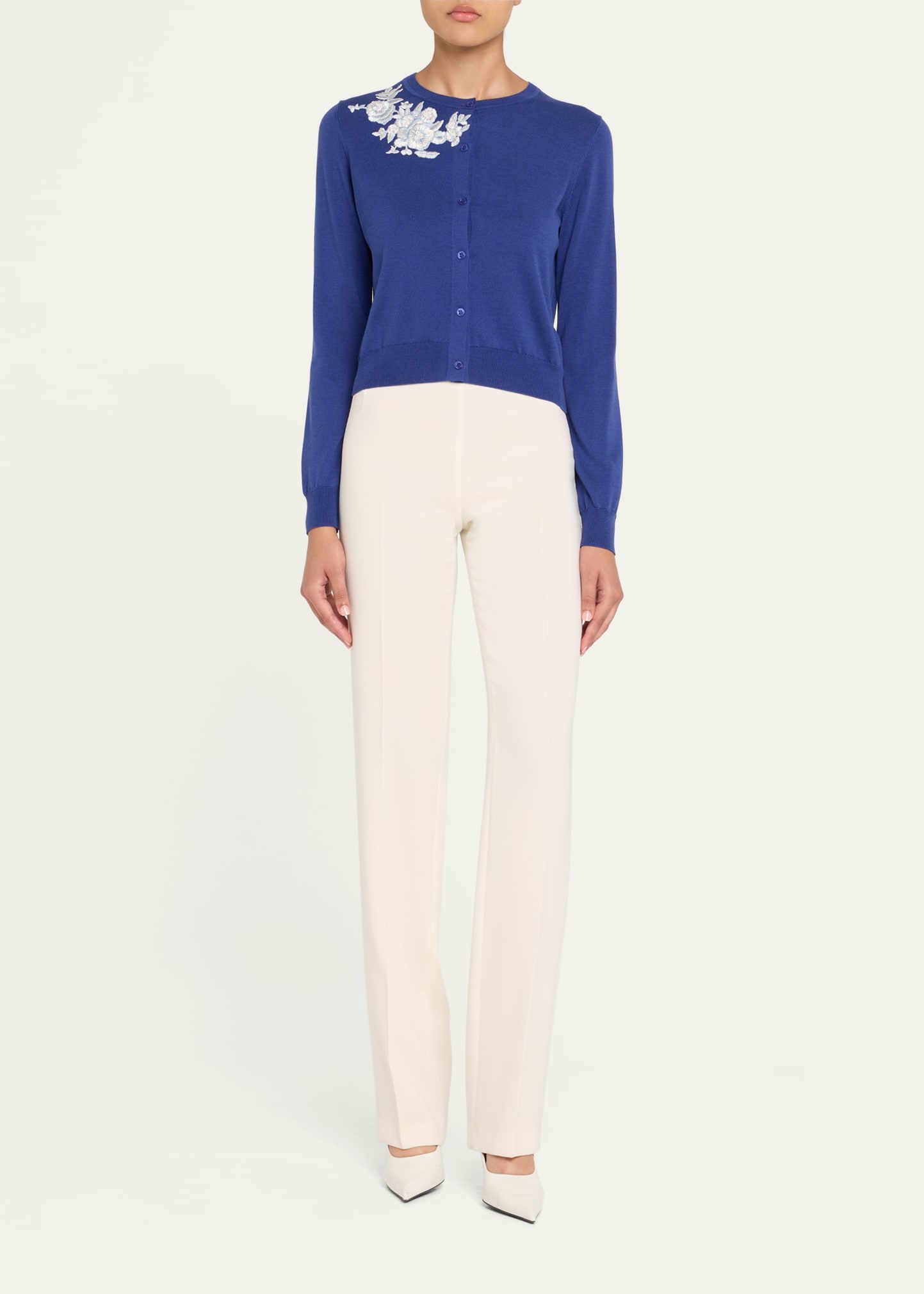 Emb Ls Cn Cardigan - 2