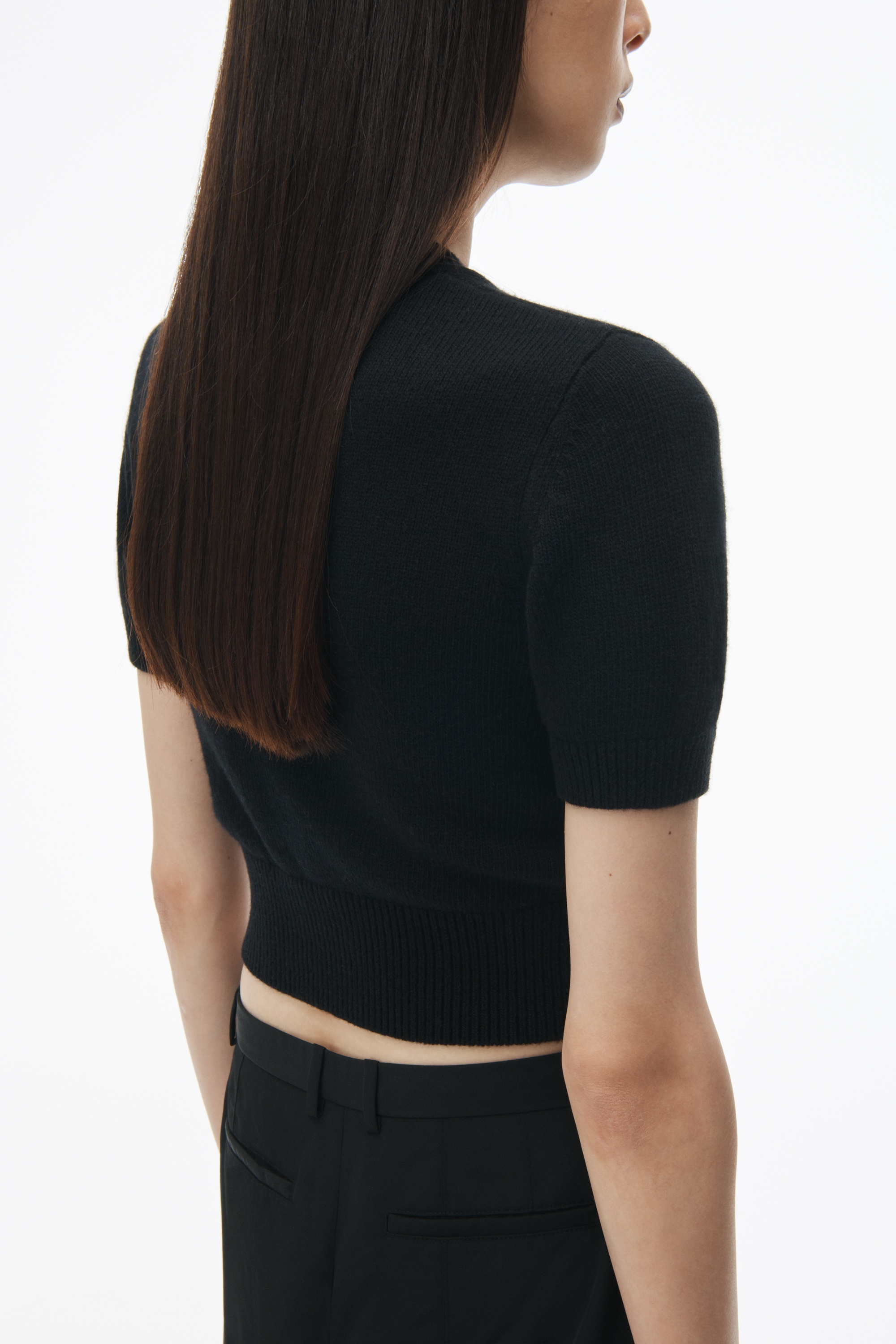 Short Sleeve Cropped Pullover - 4