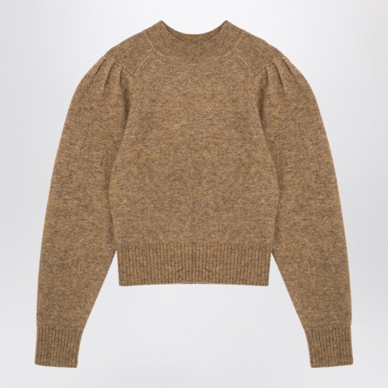 HONEY-COLOURED ALPACA-BLEND JUMPER - 1