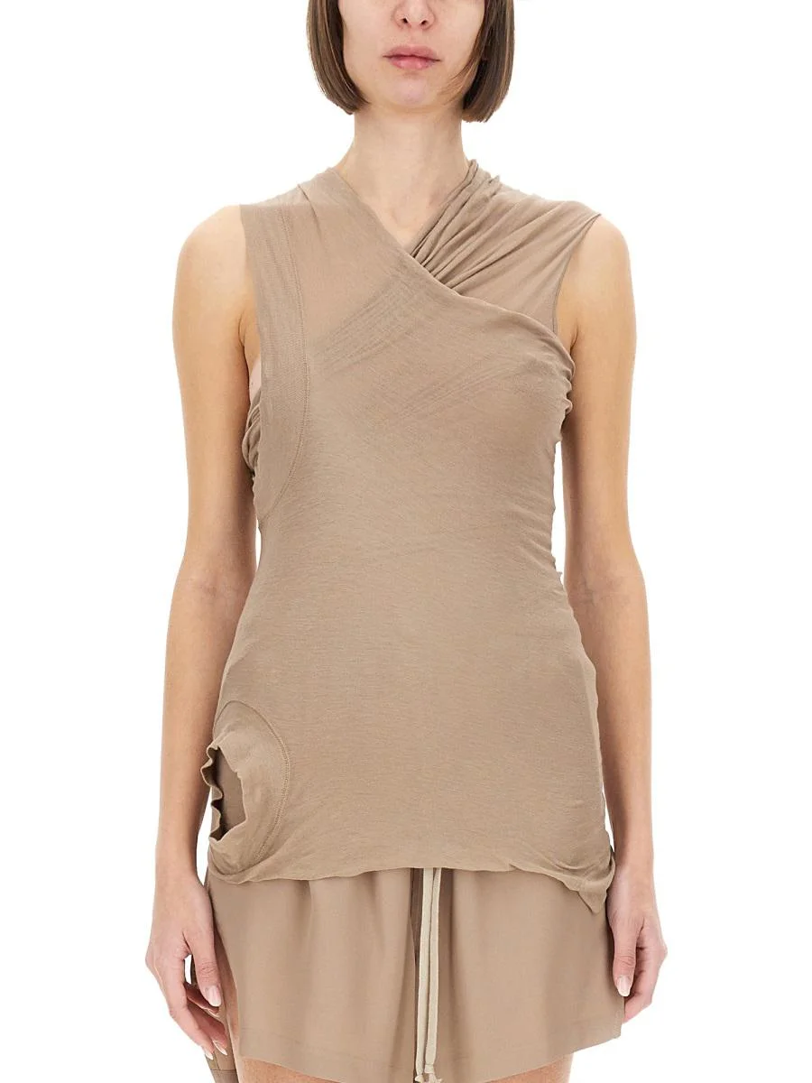 Rick Owens Top With Crossover - 1