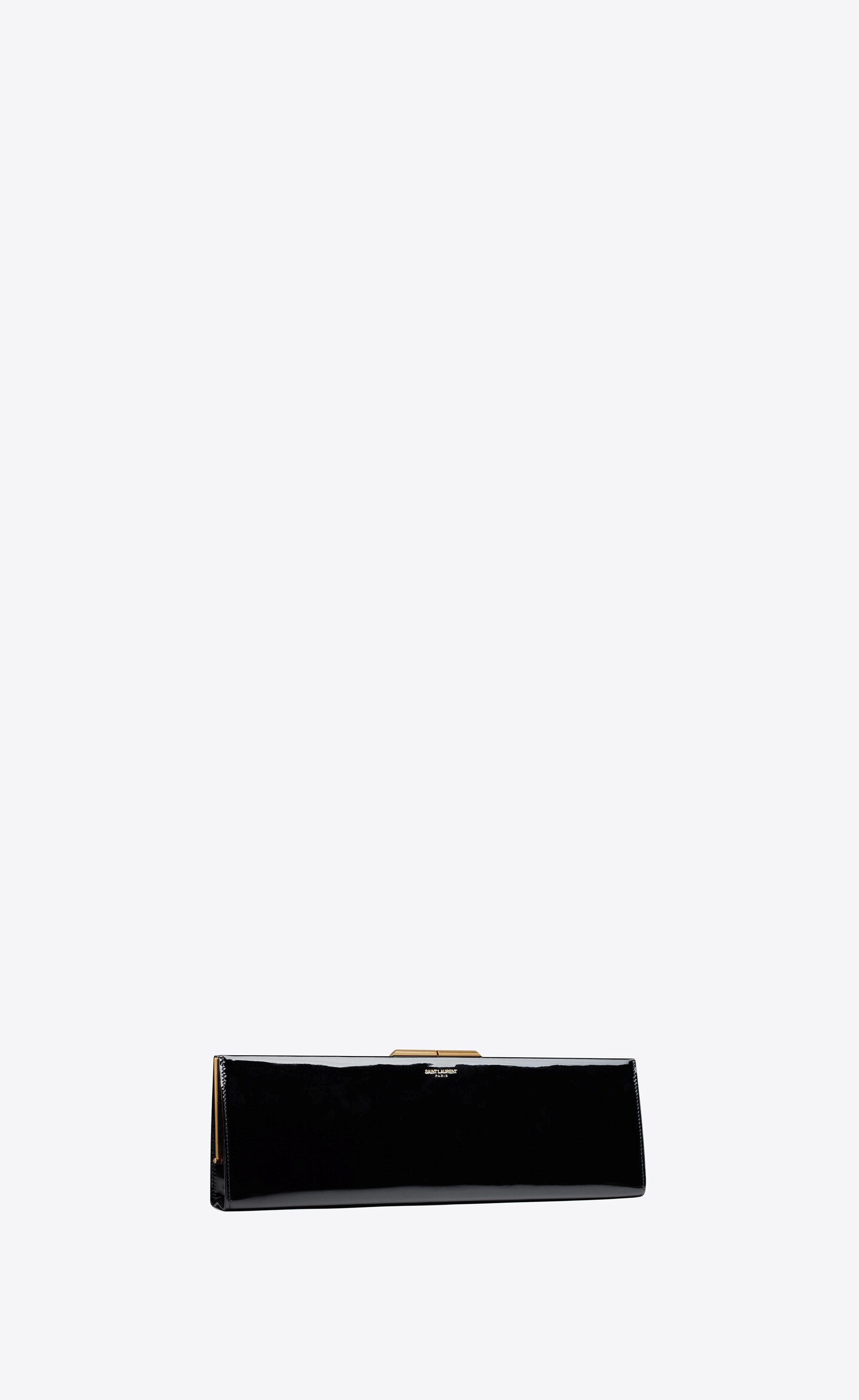 midnight large clutch in patent leather - 5
