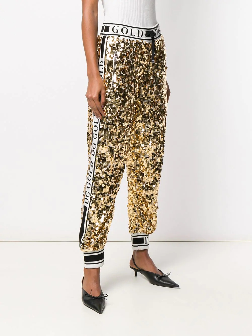 side band sequin trousers - 3