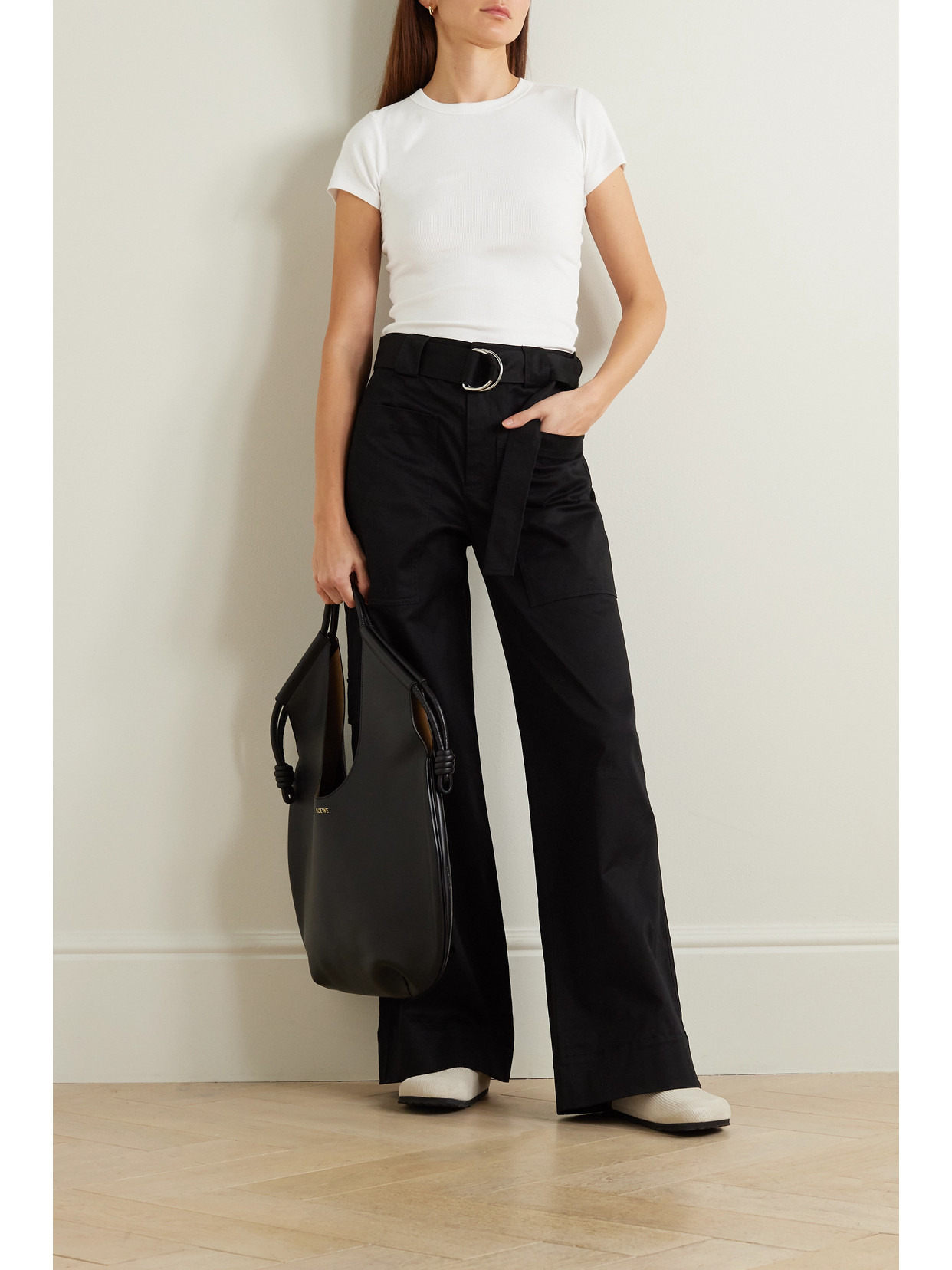 Kelly Ribbed Stretch-cotton Jersey T-shirt - 2