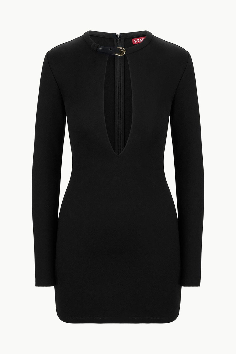 STAUD ASTOR DRESS BLACK 1