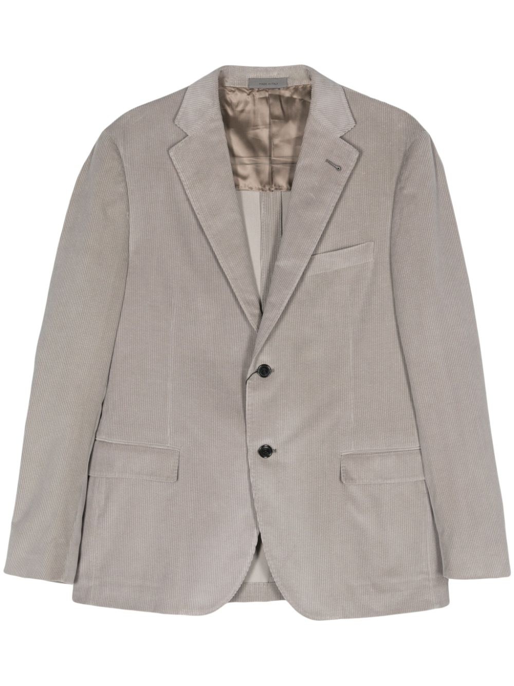 single-breasted corduroy blazer - 1