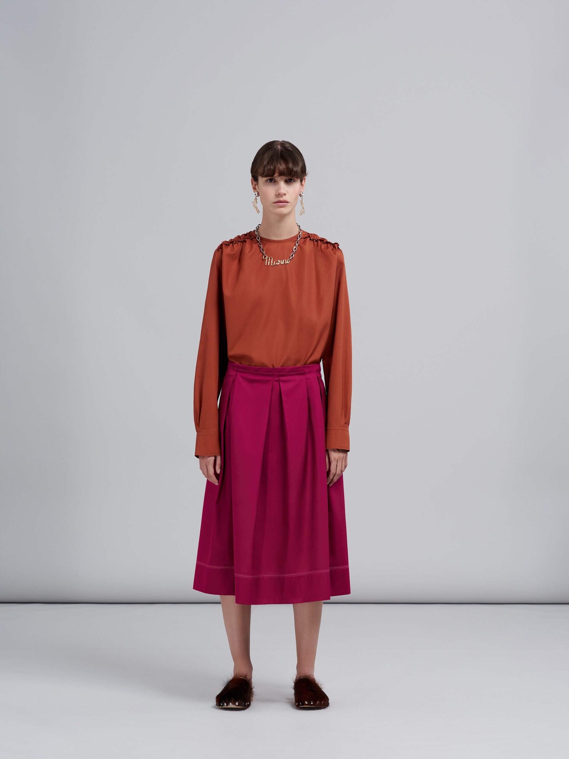 COTTON POPLIN SKIRT - 2