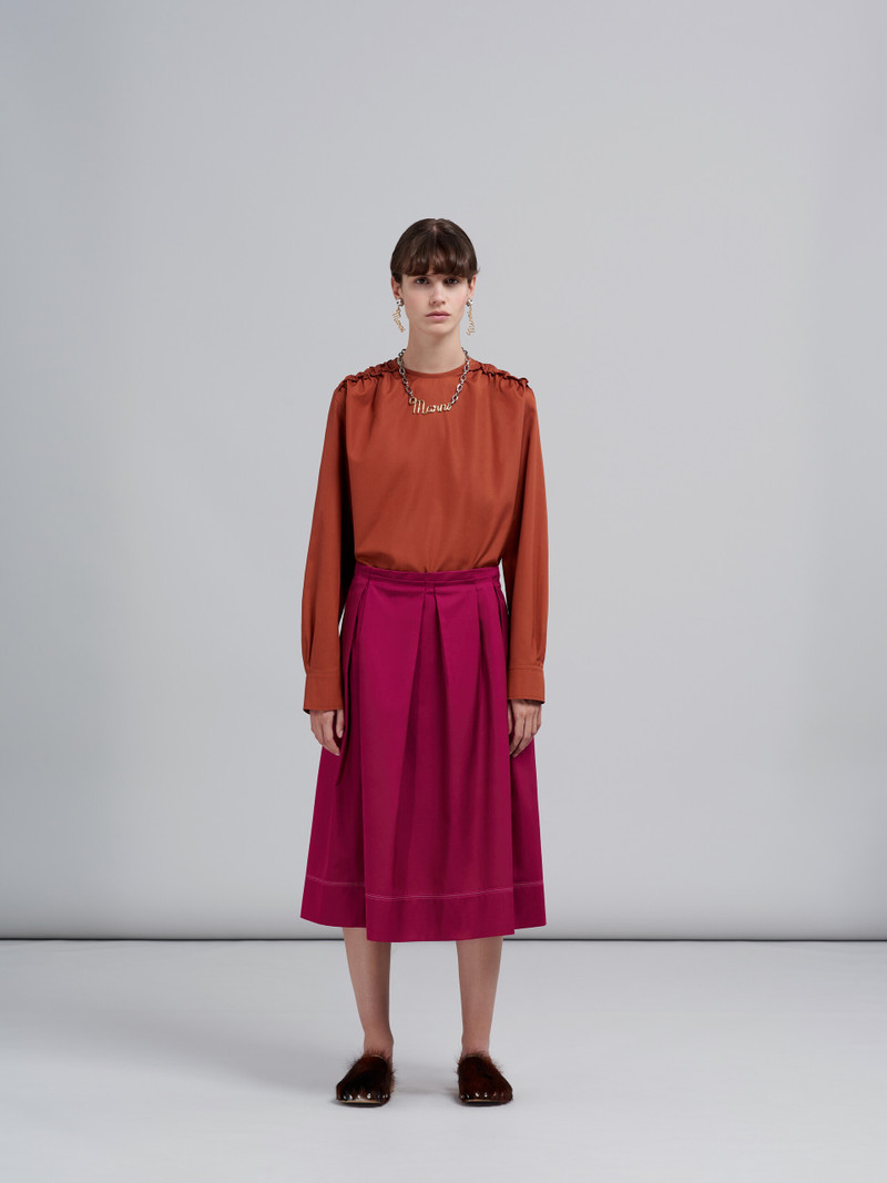 Marni COTTON POPLIN SKIRT outlook
